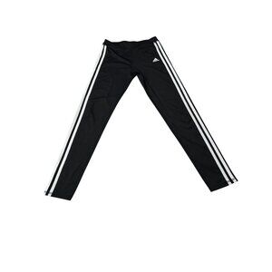 Adidas Girls Black Track Pants L/14 Polyester & Elastane